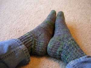 The Finished Gawain Socks